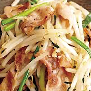 ドカ盛り肉もやし炒め